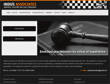 Tablet Screenshot of indus-associates.com